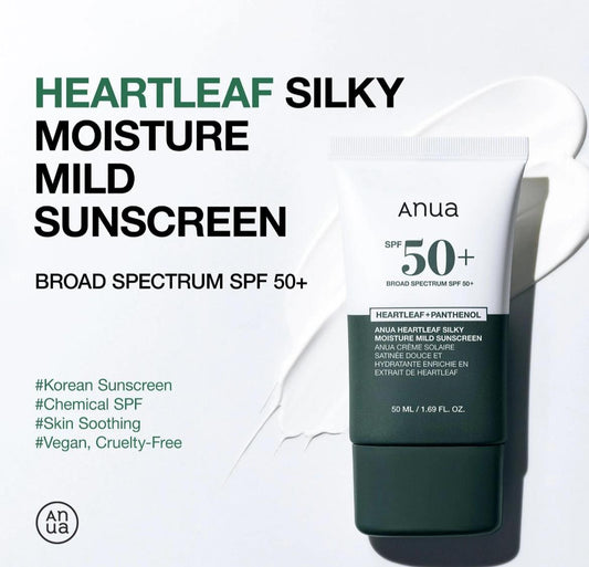 Sunscreen (Anua Heartleaf Sun Cream)