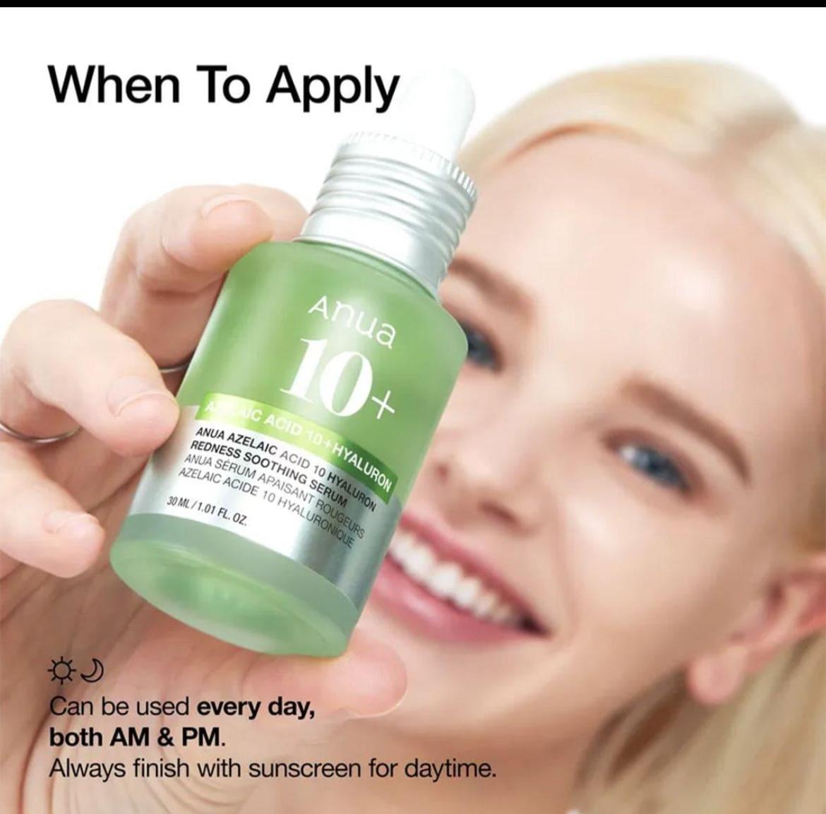 Anua Azelaic Acid 10 Hyaluron Redness Soothing Serum